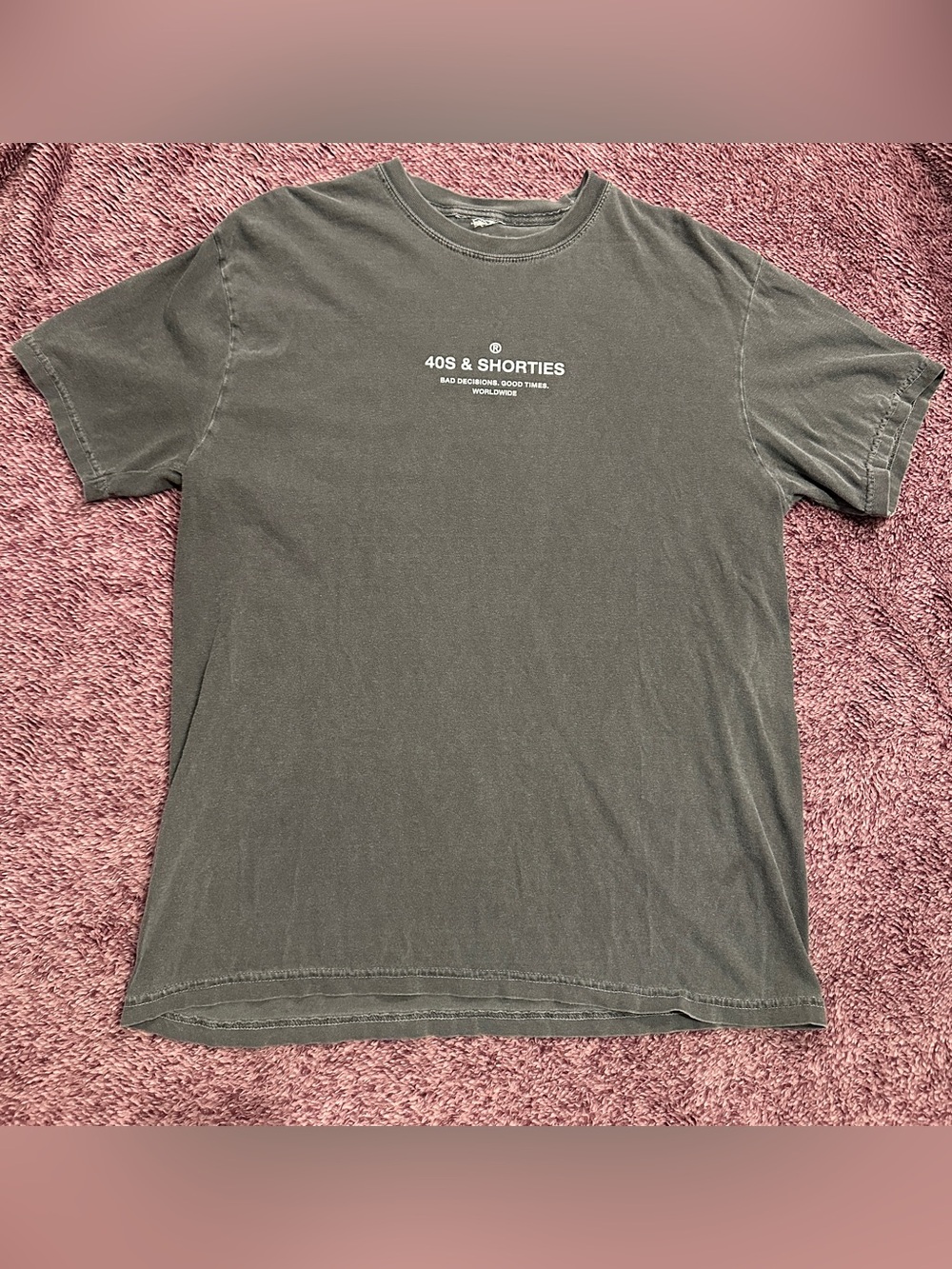 40s and Shorties Gray Graphic Tee- Women